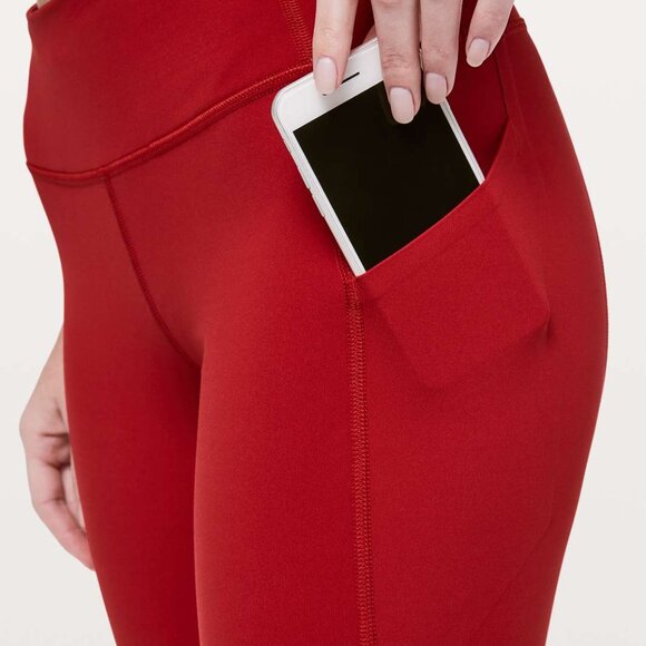 Lululemon Pace Rival Crop 22" in Dark Red - Picture 5 of 8